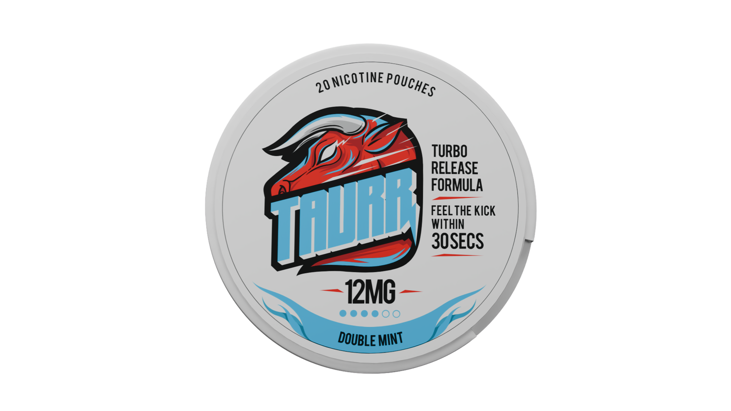 TAURR Nicotine Pouches: Double Mint (12mg)
