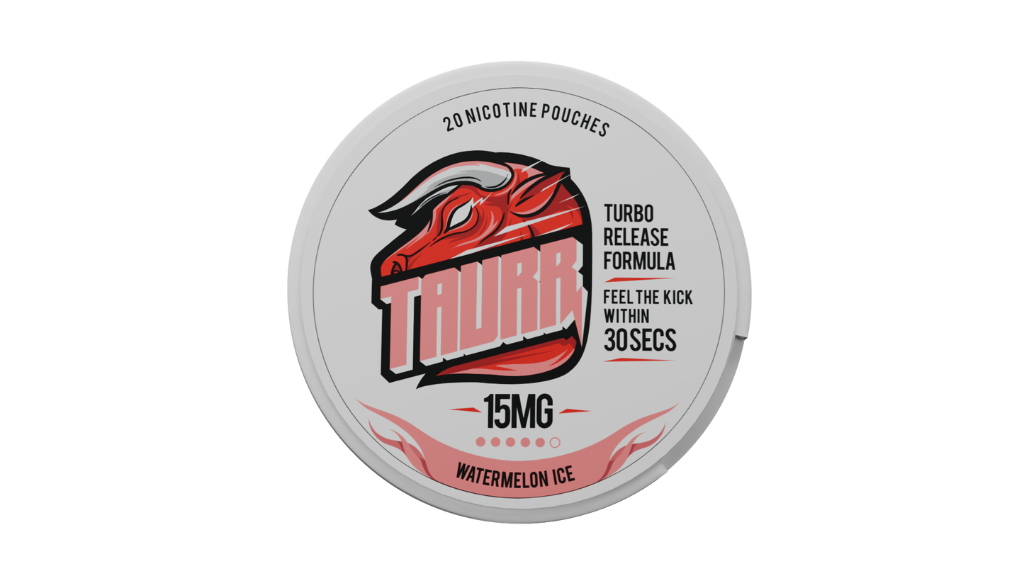 TAURR Nicotine Pouches: Watermelon Ice (15mg)