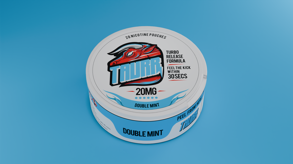 TAURR Nicotine Pouches: Double Mint (20mg)