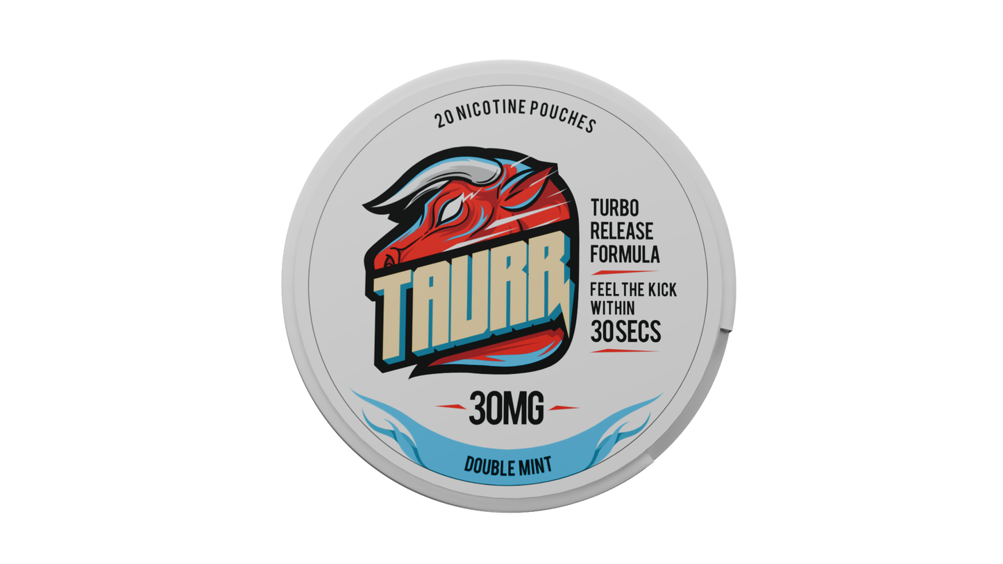 TAURR Nicotine Pouches: Double Mint (30mg)