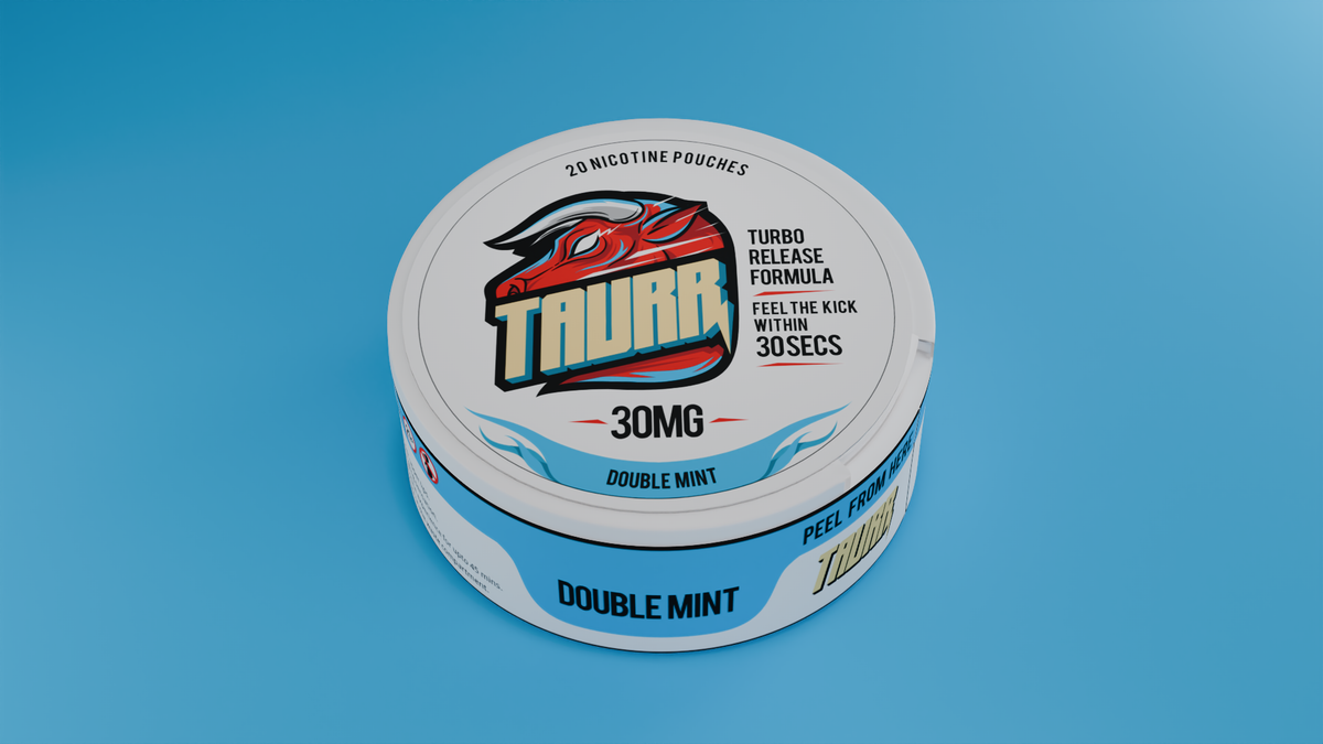 TAURR Nicotine Pouches: Double Mint (30mg)