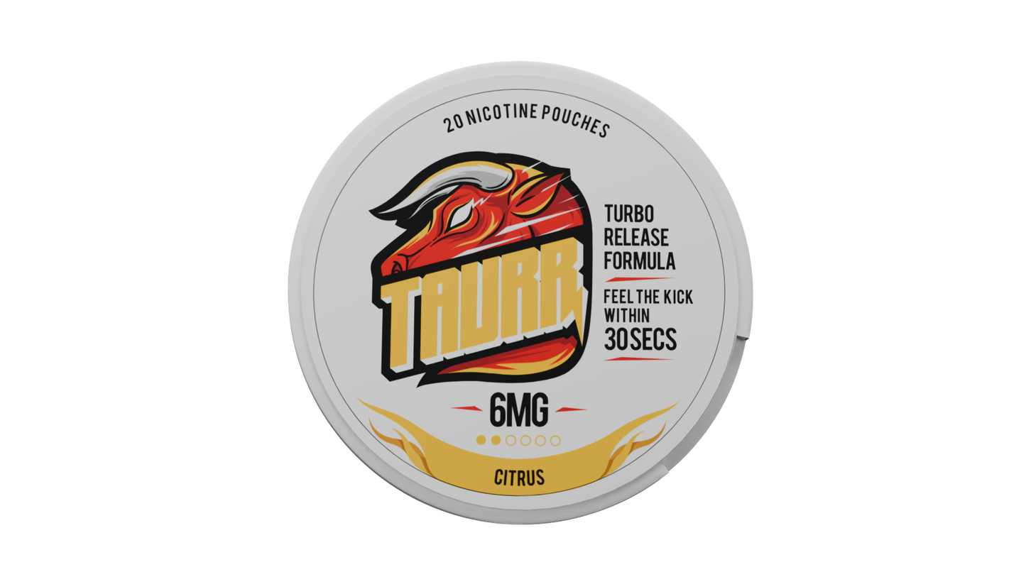 TAURR Nicotine Pouches: Citrus (6mg)