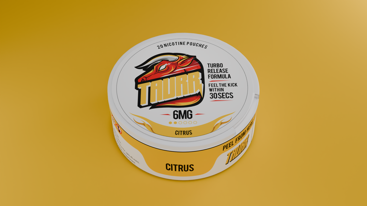 TAURR Nicotine Pouches: Citrus (6mg)