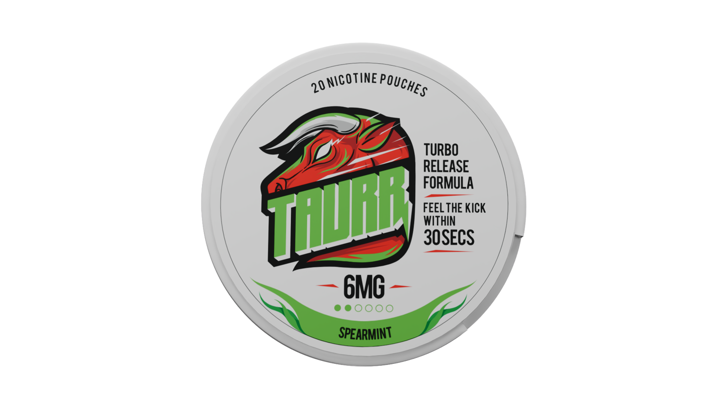 TAURR Nicotine Pouches: Spearmint (6mg)
